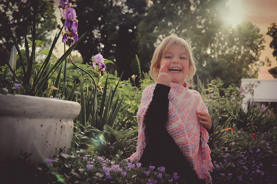 girl laughing